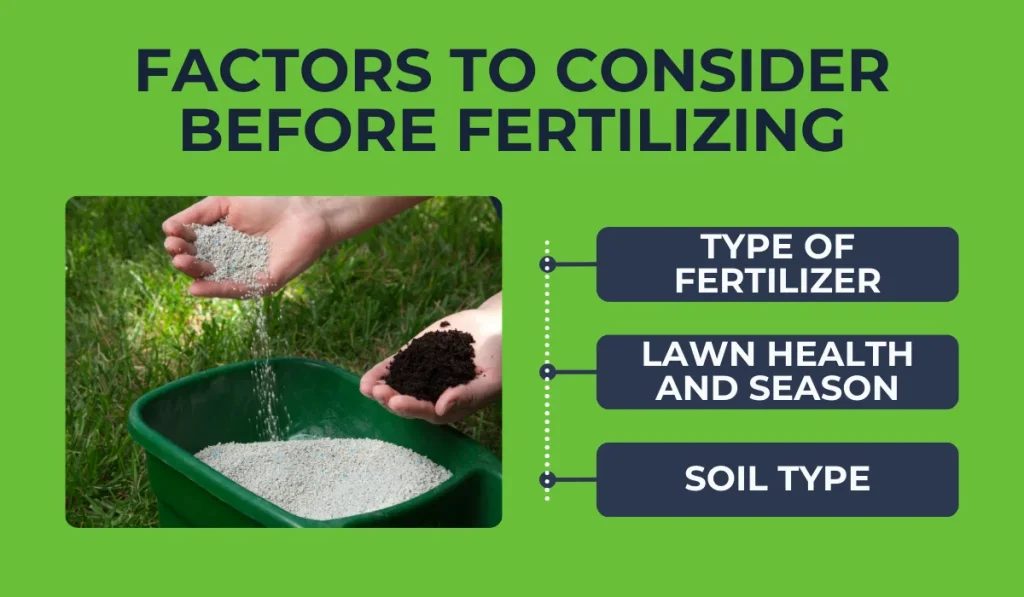 factors to consider before fertilizing